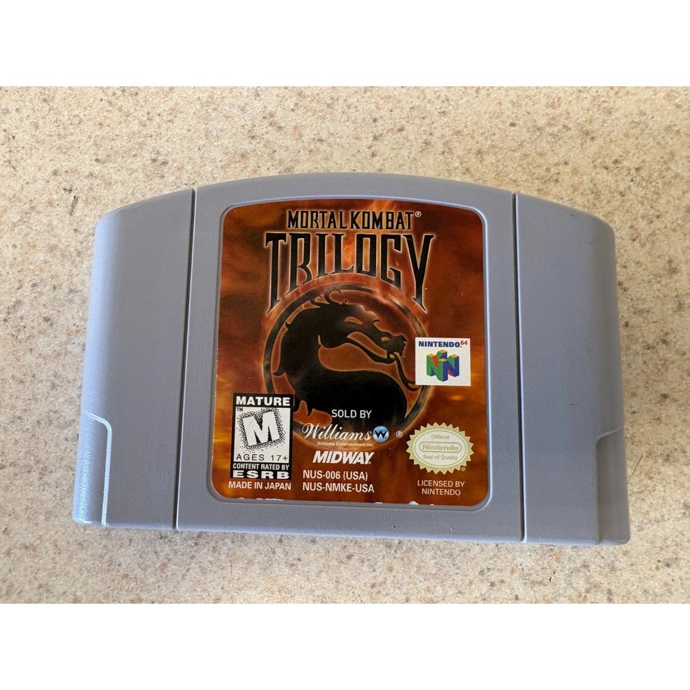 Mortal Kombat Trilogy Nintendo 64 N64 Fighting Game - Cartridge Only (M Rated)